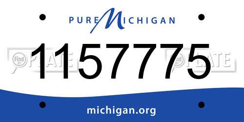 1157775 Michigan License Plate