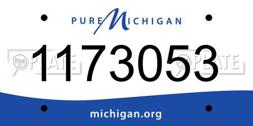 1173053 Michigan License Plate