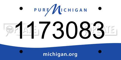 1173083 Michigan License Plate