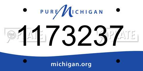 1173237 Michigan License Plate