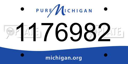 1176982 Michigan License Plate
