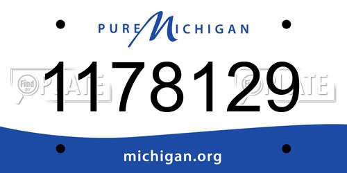 1178129 Michigan License Plate