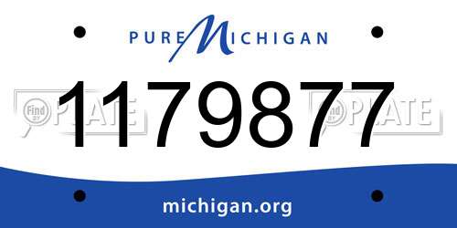 1179877 Michigan License Plate