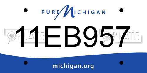 11EB957 Michigan License Plate