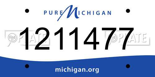 1211477 Michigan License Plate