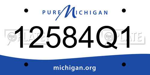 12584Q1 Michigan License Plate