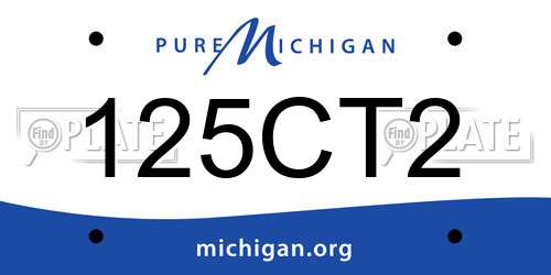 125CT2 Michigan License Plate