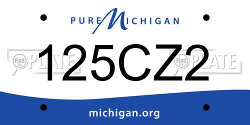 125CZ2 Michigan License Plate