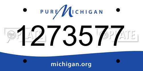 1273577 Michigan License Plate