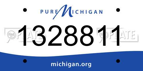 1328811 Michigan License Plate