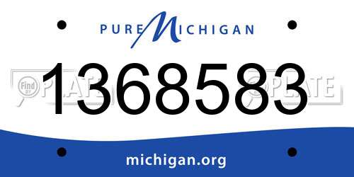 1368583 Michigan License Plate