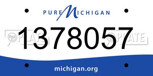1378057 Michigan License Plate