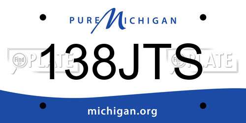 138JTS Michigan License Plate