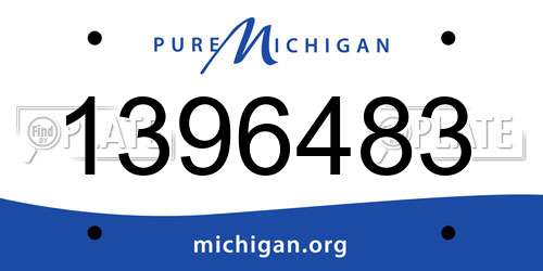 1396483 Michigan License Plate