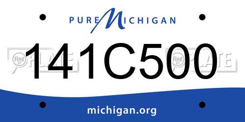 141C500 Michigan License Plate