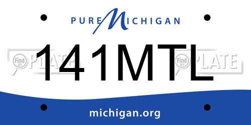 141MTL Michigan License Plate
