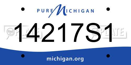 14217S1 Michigan License Plate