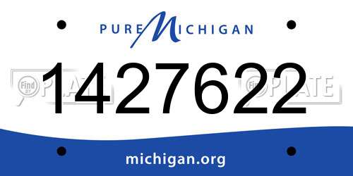 1427622 Michigan License Plate