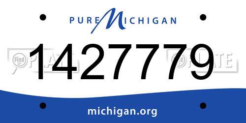 1427779 Michigan License Plate