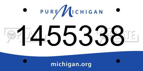1455338 Michigan License Plate