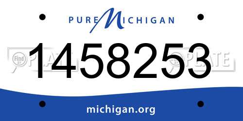 1458253 Michigan License Plate