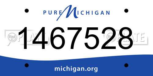 1467528 Michigan License Plate
