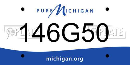 146G50 Michigan License Plate