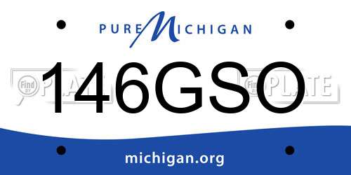 146GSO Michigan License Plate