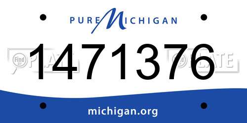 1471376 Michigan License Plate