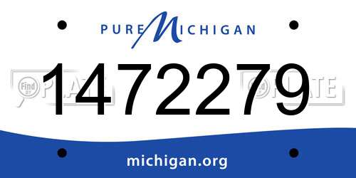 1472279 Michigan License Plate