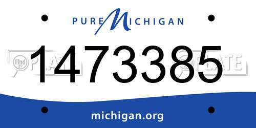 1473385 Michigan License Plate