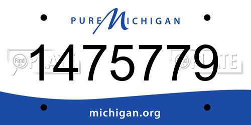 1475779 Michigan License Plate