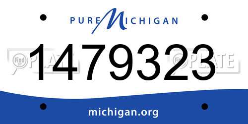 1479323 Michigan License Plate