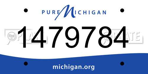 1479784 Michigan License Plate