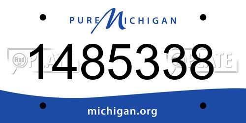 1485338 Michigan License Plate