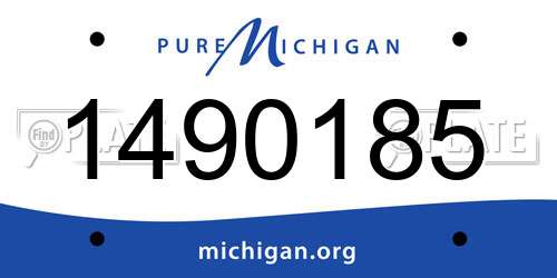 1490185 Michigan License Plate