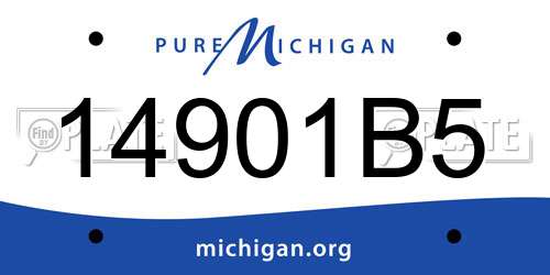 14901B5 Michigan License Plate