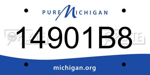 14901B8 Michigan License Plate