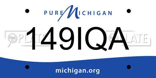 149IQA Michigan License Plate
