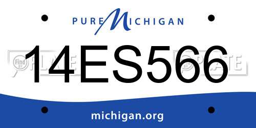 14ES566 Michigan License Plate