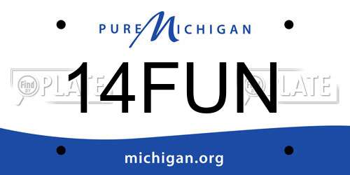 14FUN Michigan License Plate
