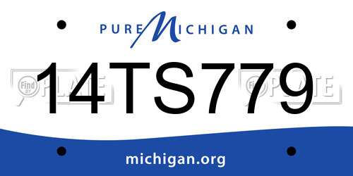 14TS779 Michigan License Plate