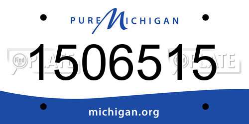 1506515 Michigan License Plate
