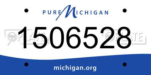 1506528 Michigan License Plate