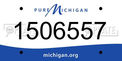 1506557 Michigan License Plate