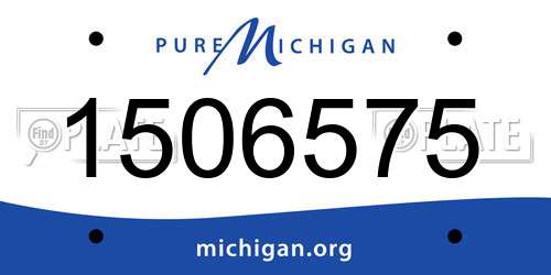 1506575 Michigan License Plate