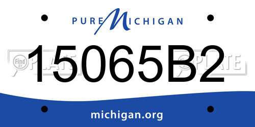 15065B2 Michigan License Plate