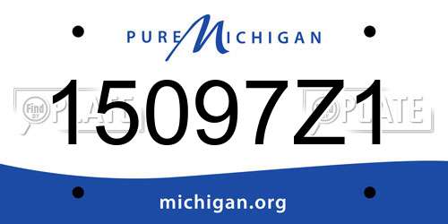 15097Z1 Michigan License Plate