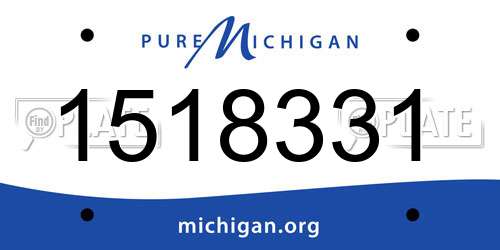 1518331 Michigan License Plate