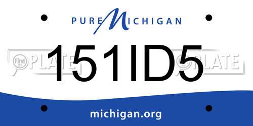 151ID5 Michigan License Plate